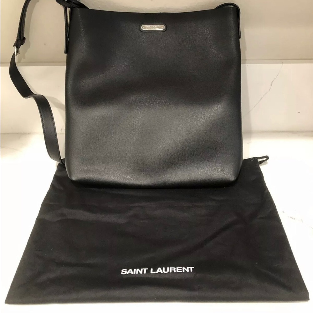 SAINT LAURENT Black Crossbody Shoulder Bag